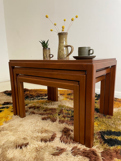 VINTAGE GORDON RUSSELL NEST OF TABLES