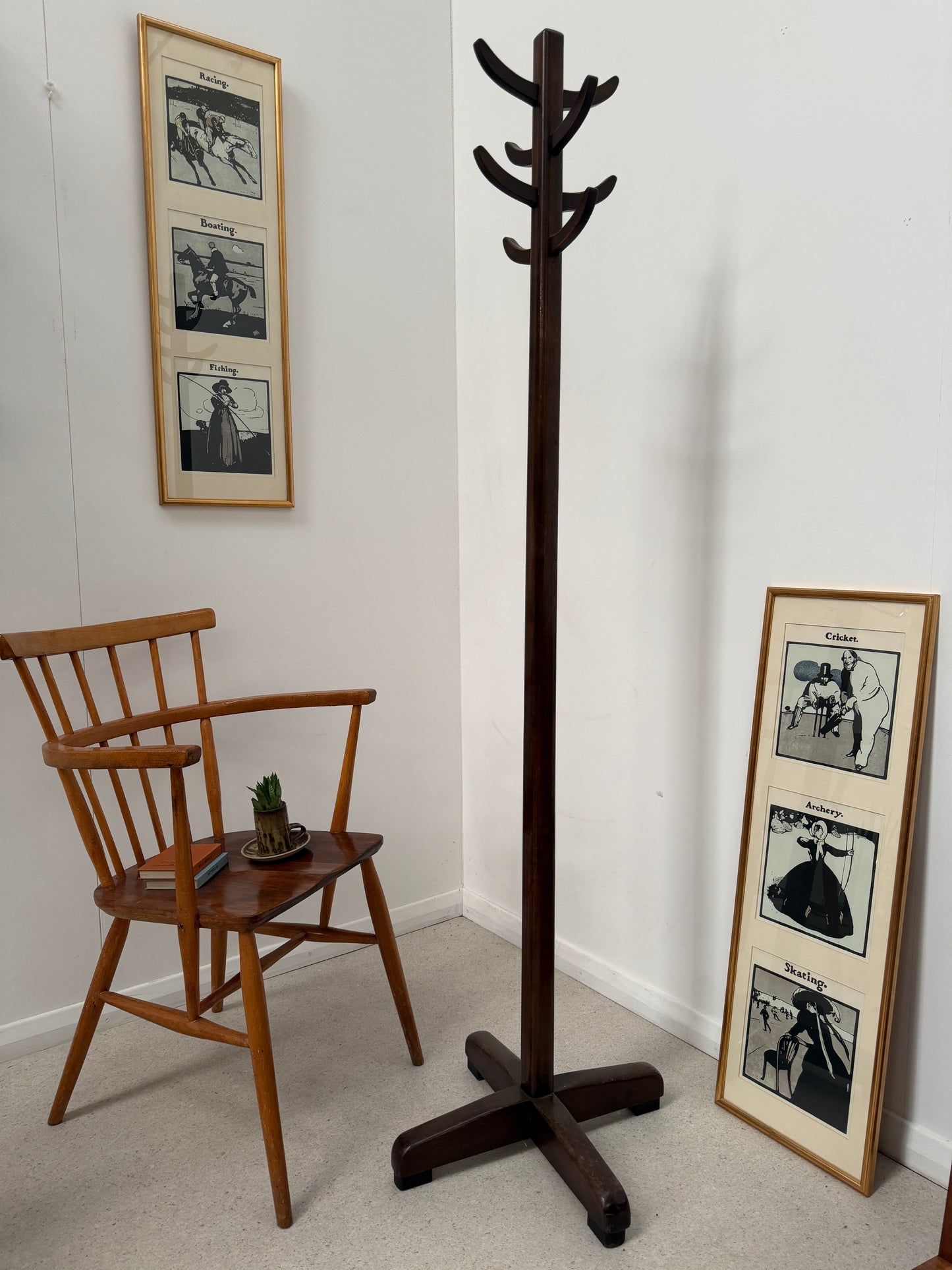 VINTAGE ABBESS 1950s CACTUS COAT STAND
