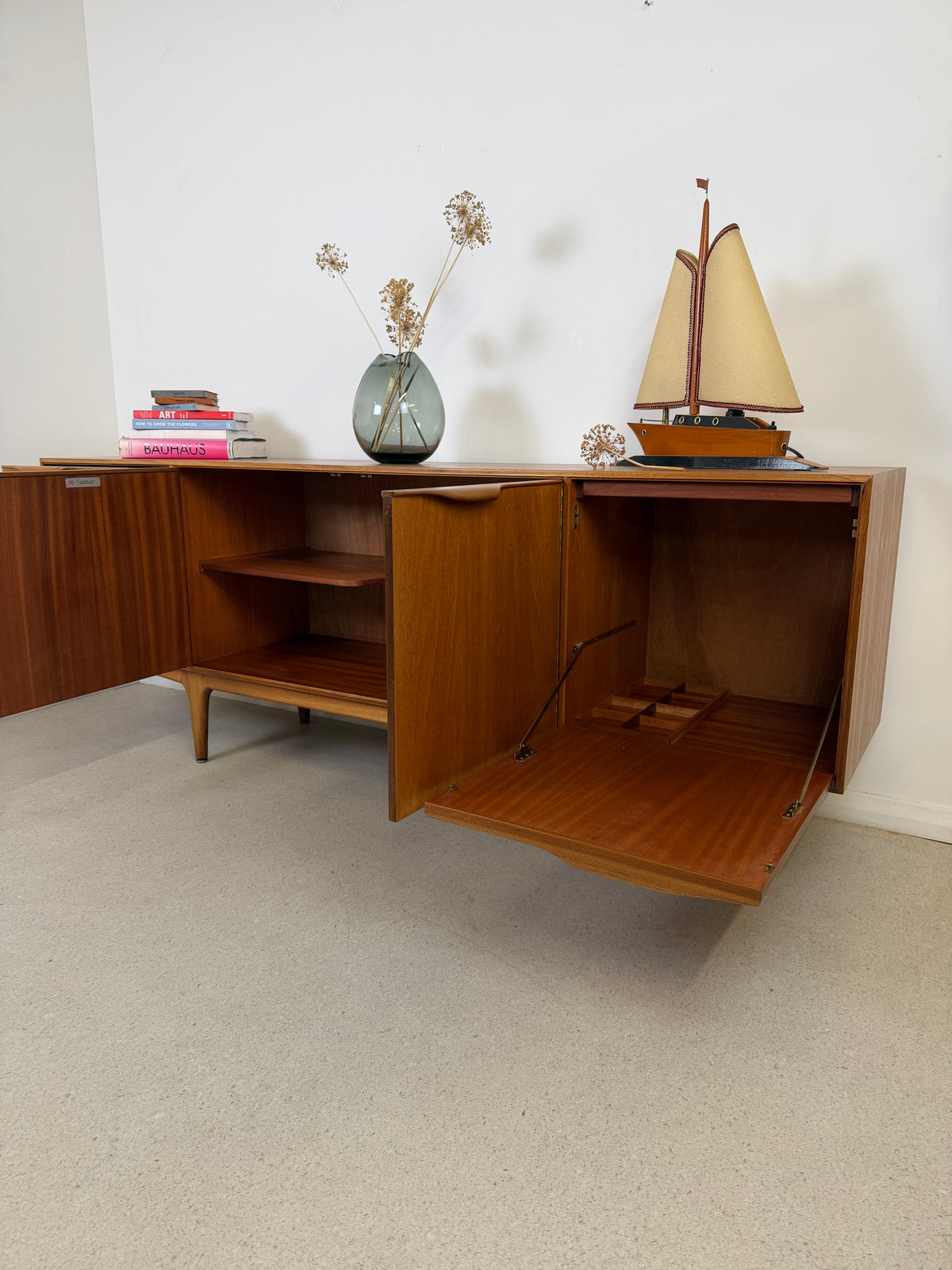 MID-CENTURY TEAK SIDEBOARD / MEDIA UNIT - A H MCINTOSH