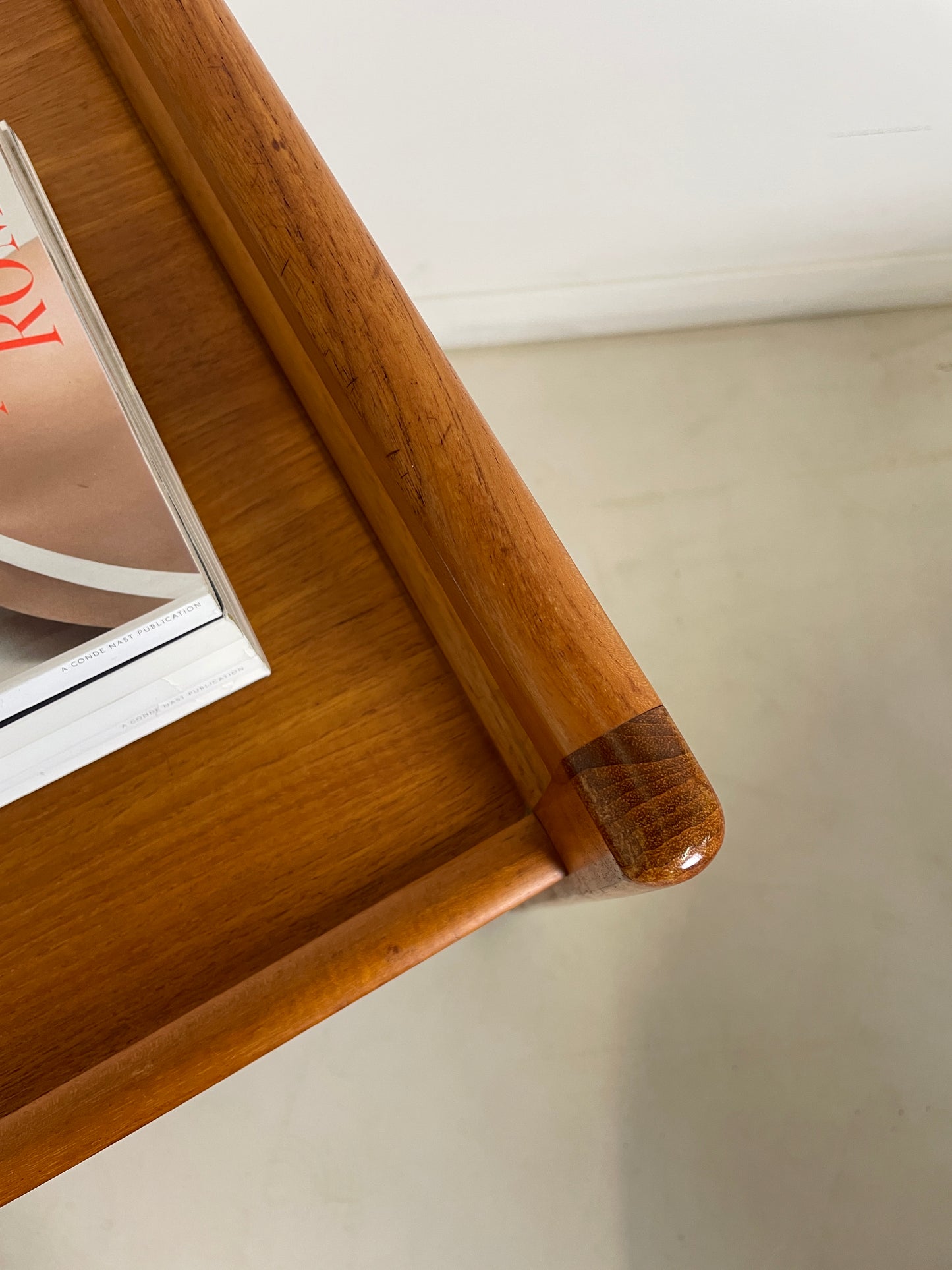 VINTAGE TEAK DRINKS TROLLEY