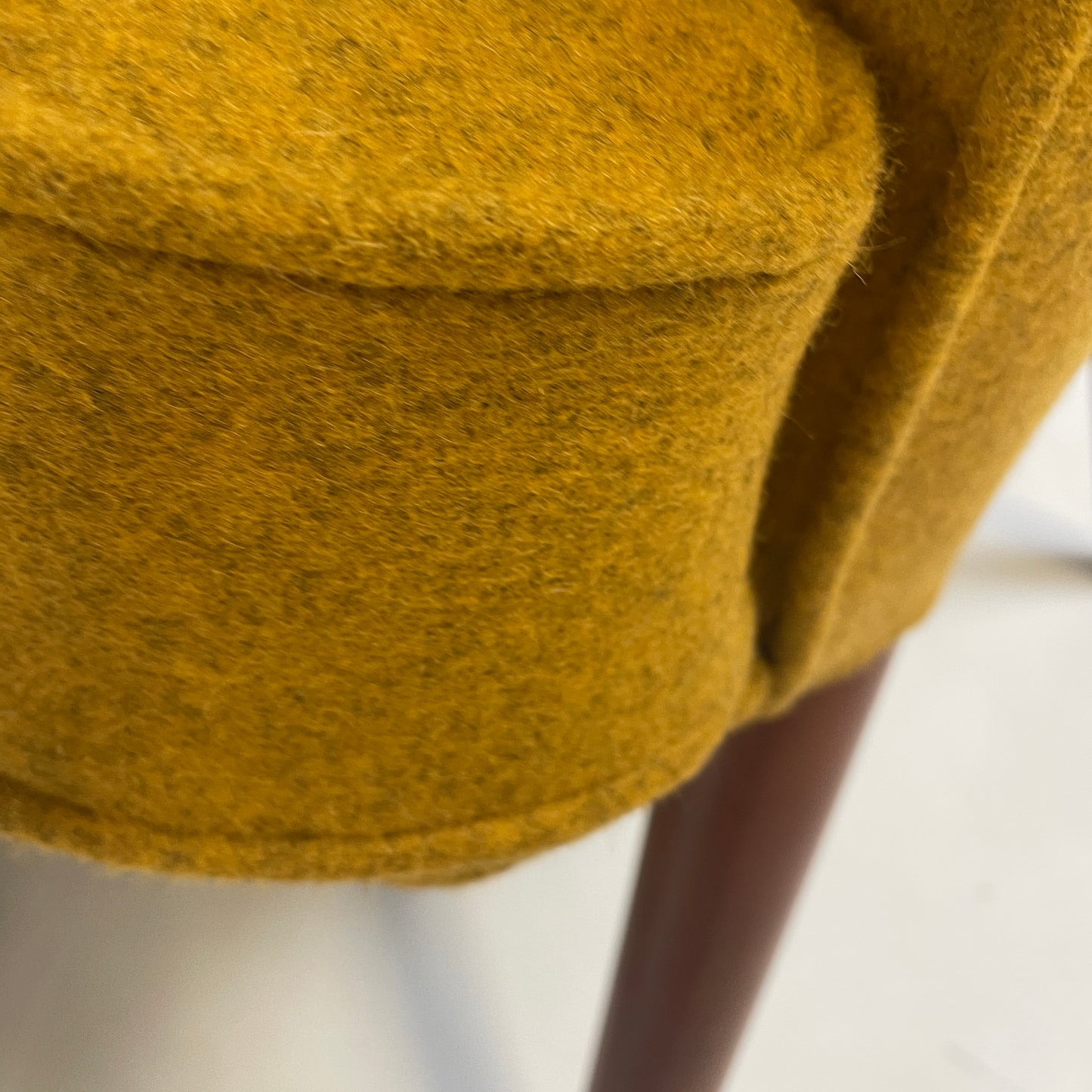 TOOTHILL COCKTAIL CHAIR IN MUSTARD WOOL