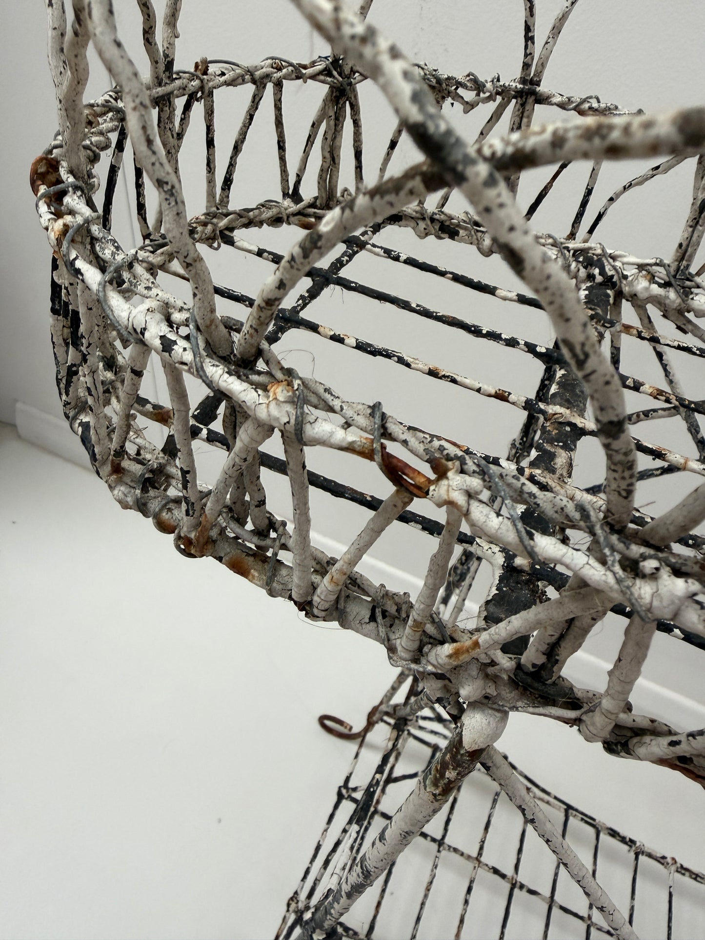 ANTIQUE WIREWORK CONSERVATORY PLANTER