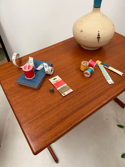 DANISH KAI KRISTIANSEN SEWING TABLE & BASKET