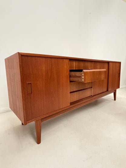DANISH TEAK SIDEBOARD WITH SLIDING DOORS
