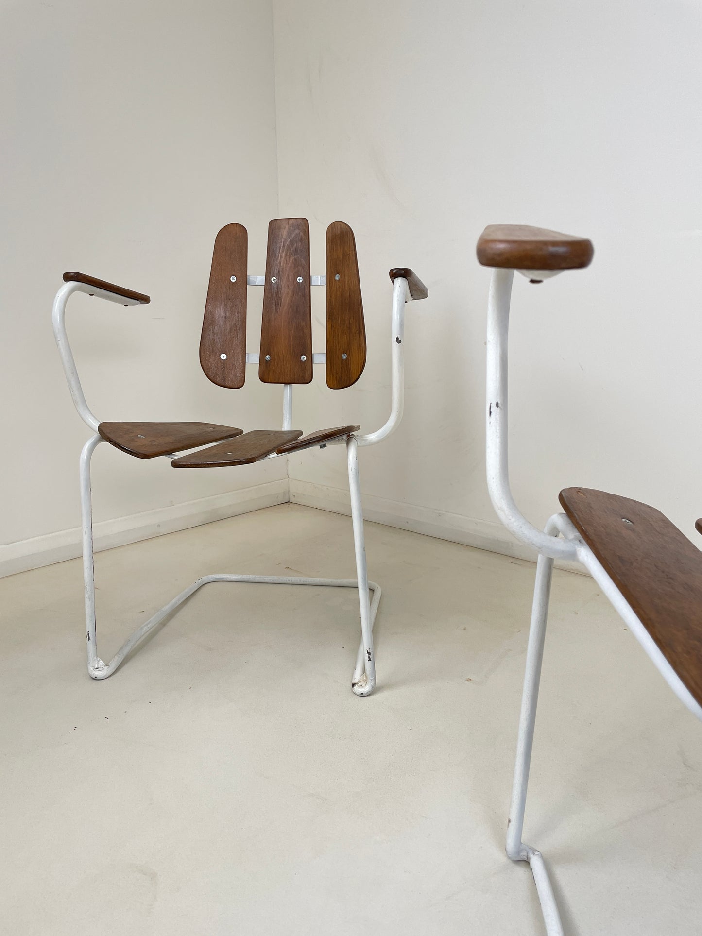 HERMAN PERSSONS SWEDISH GARDEN TABLE & CHAIRS 1960s