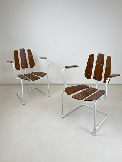 HERMAN PERSSONS SWEDISH GARDEN TABLE & CHAIRS 1960s