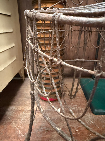 ANTIQUE FRENCH VICTORIAN CHILDS WIREWORK CHAIR