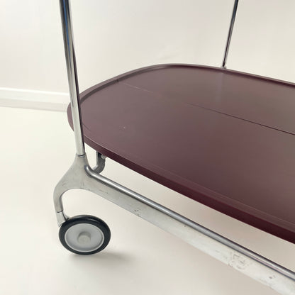 KARTELL GASTONE TROLLEY IN AUBERGINE