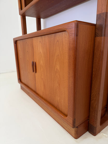 DYRLUND TEAK ROOM DIVIDER BOOKCASE
