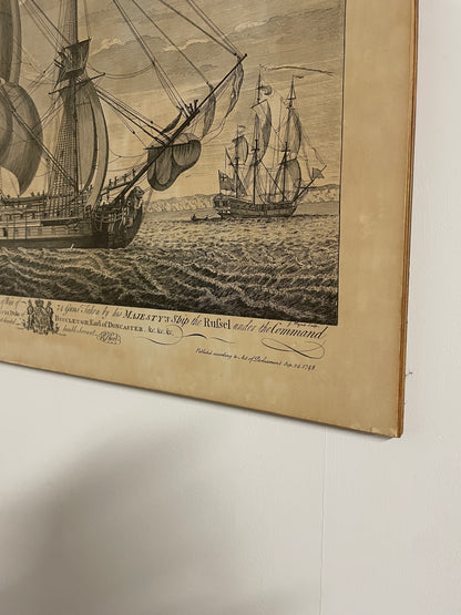 SEPIA SHIP PRINTS - J BOYDELL SET OF 4