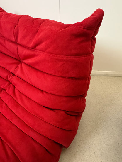 LIGNE ROSET RED TOGO FIRESIDE LOUNGE CHAIR