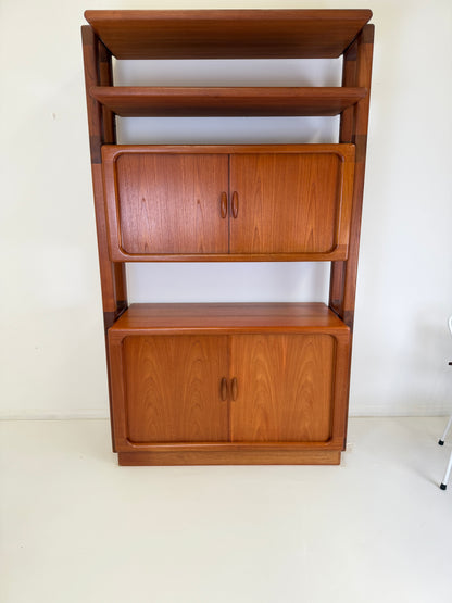 DYRLUND TEAK ROOM DIVIDER BOOKCASE