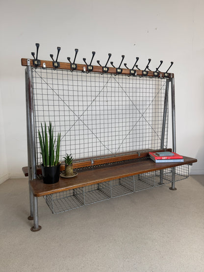 VINTAGE SCHOOL GYM BENCH