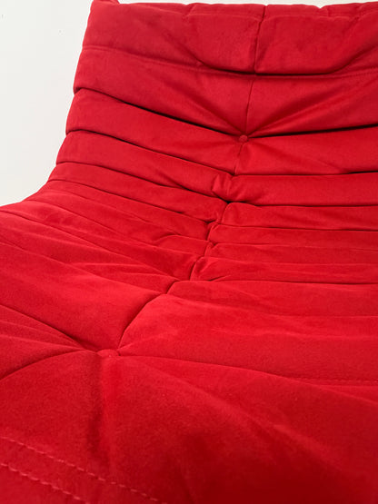 LIGNE ROSET RED TOGO FIRESIDE LOUNGE CHAIR