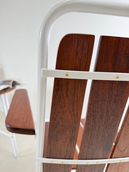 DANISH DANELINE TEAK GARDEN TABLE & 4 CHAIRS