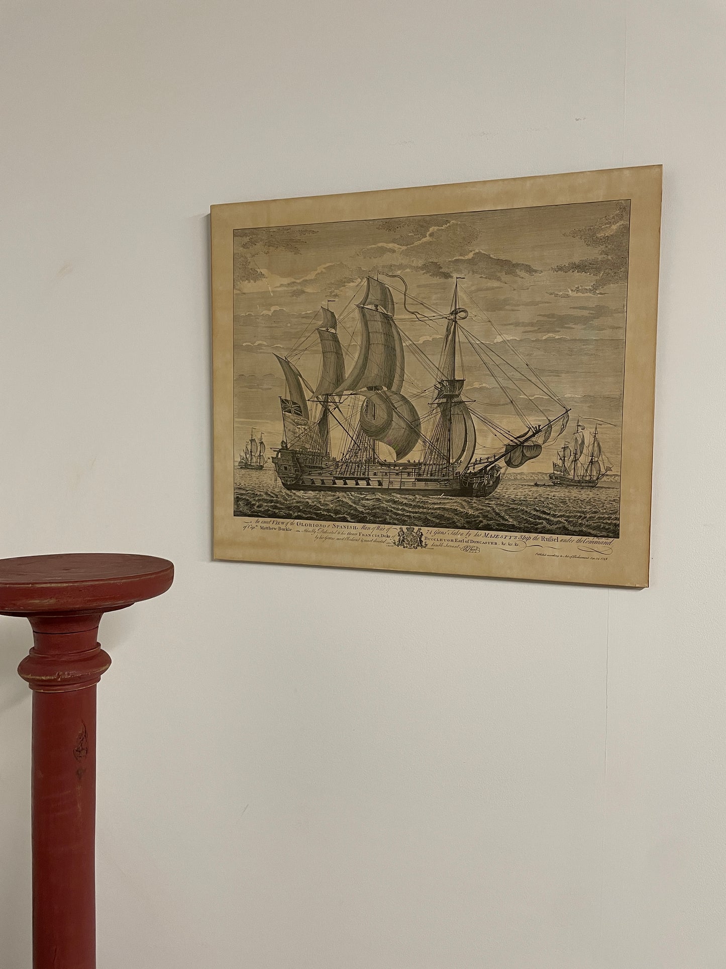 SEPIA SHIP PRINTS - J BOYDELL SET OF 4