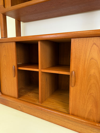 DYRLUND TEAK ROOM DIVIDER BOOKCASE