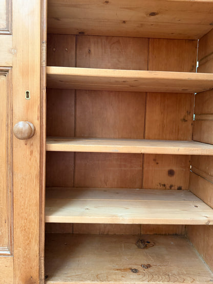 ENGLISH PINE DRESSER/SECRETAIRE WITH DRAWERS