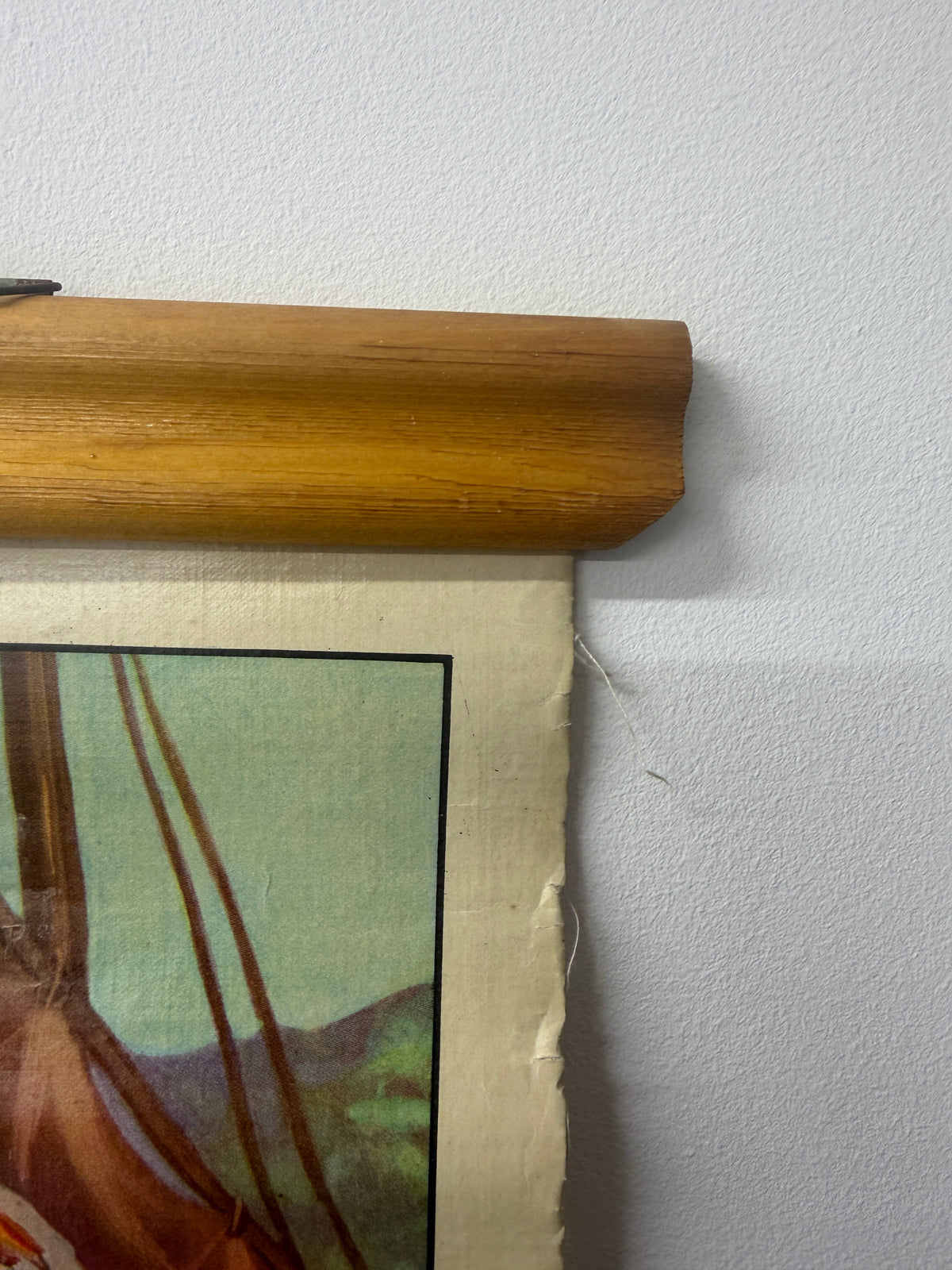 VINTAGE RELIGIOUS WALL HANGING WITH DUTCH TEXT