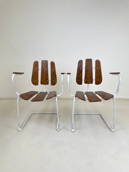 HERMAN PERSSONS SWEDISH GARDEN TABLE & CHAIRS 1960s