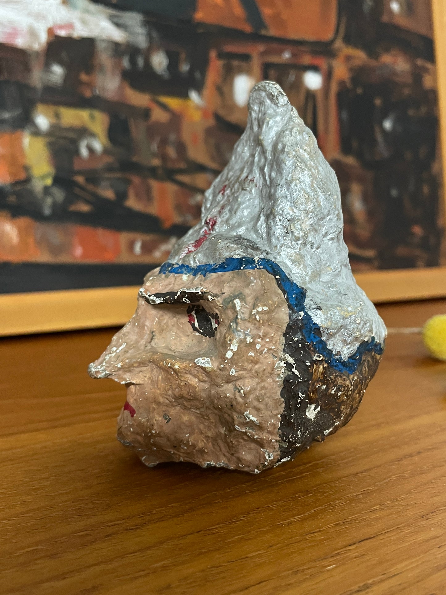 VINTAGE PAPIER-MÂCHÉ PUPPET HEAD - THE PRIEST