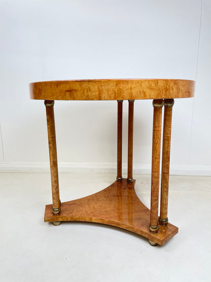 WALNUT BIEDERMEIRER TRIPOD SIDE COFFEE TABLE