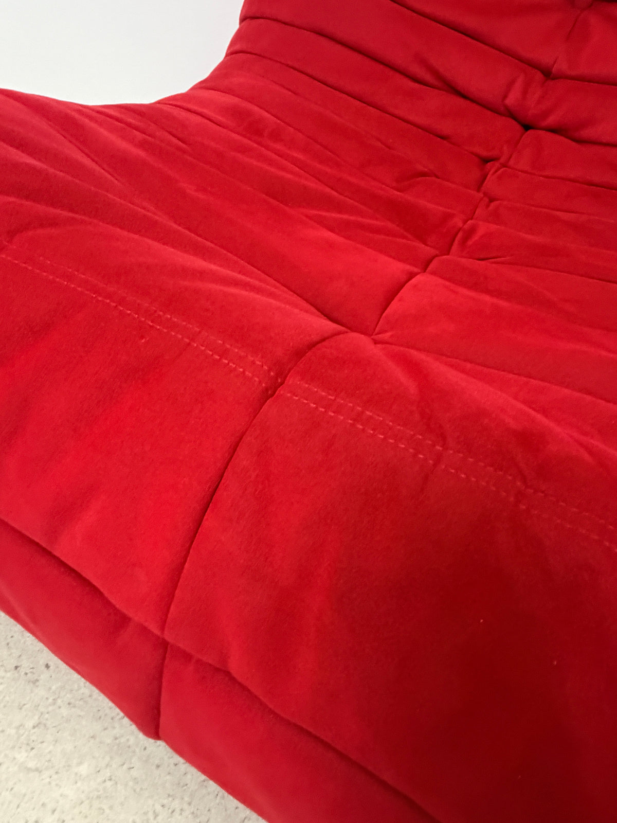 LIGNE ROSET RED TOGO FIRESIDE LOUNGE CHAIR