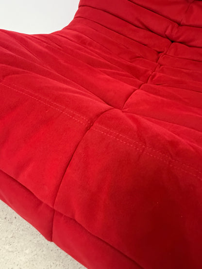 LIGNE ROSET RED TOGO FIRESIDE LOUNGE CHAIR