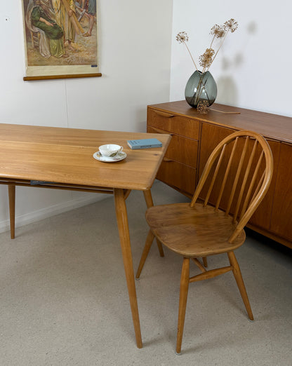 VINTAGE ELM & BEECH ERCOL BREAKFAST TABLE - MODEL 393