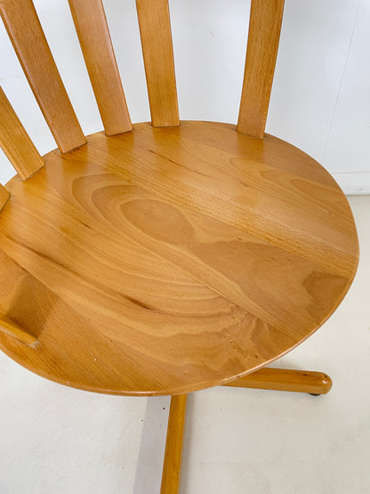 1950s CENTA SWIVEL CHAIRS IN BEECH WOOD