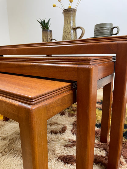 VINTAGE GORDON RUSSELL NEST OF TABLES