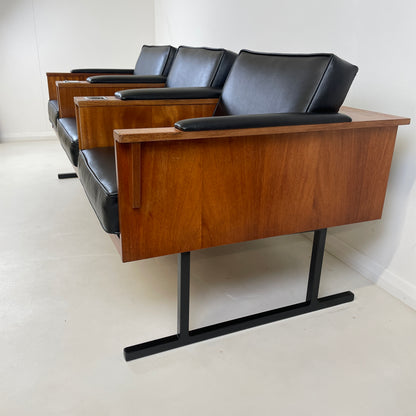 VINTAGE MODERN 3 SEATER SALON SOFA BENCH