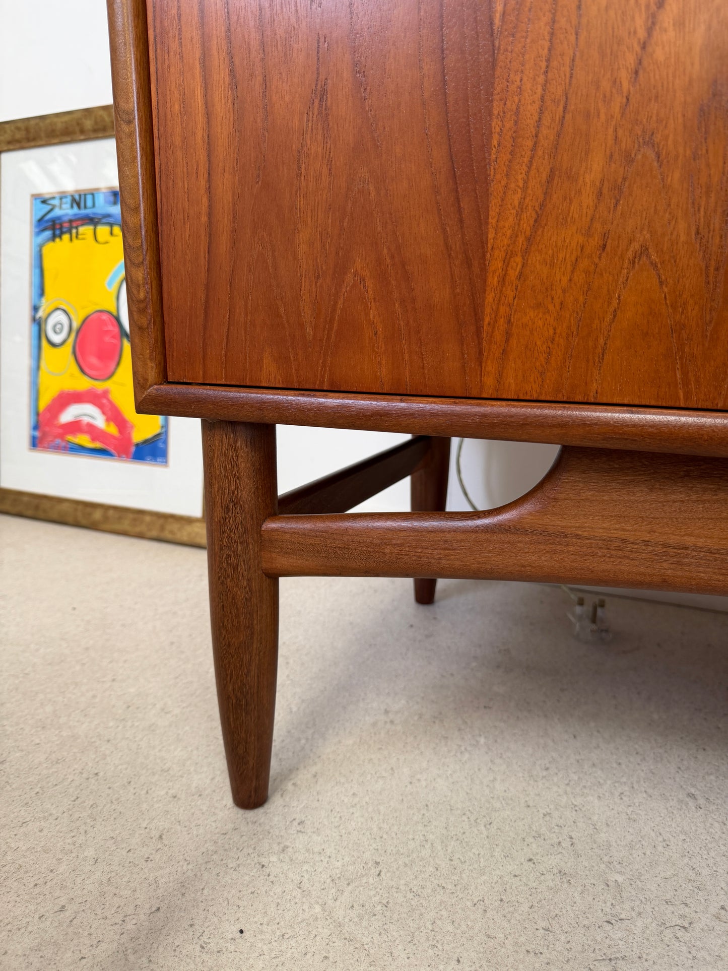 1960s GPLAN TEAK BRASILIA COMPACT SIDEBOARD / DRINKS CABINET