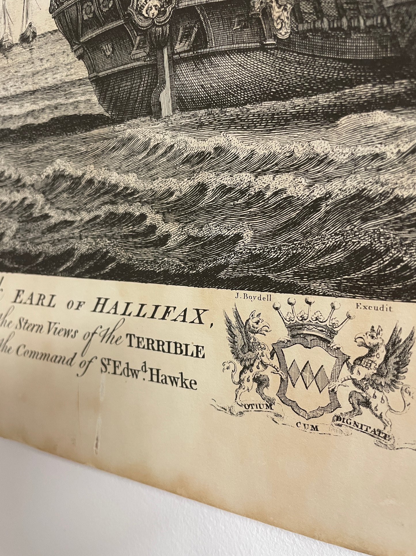 SEPIA SHIP PRINTS - J BOYDELL SET OF 4