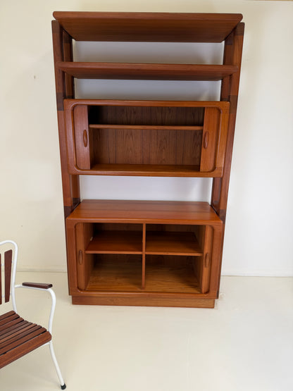 DYRLUND TEAK ROOM DIVIDER BOOKCASE