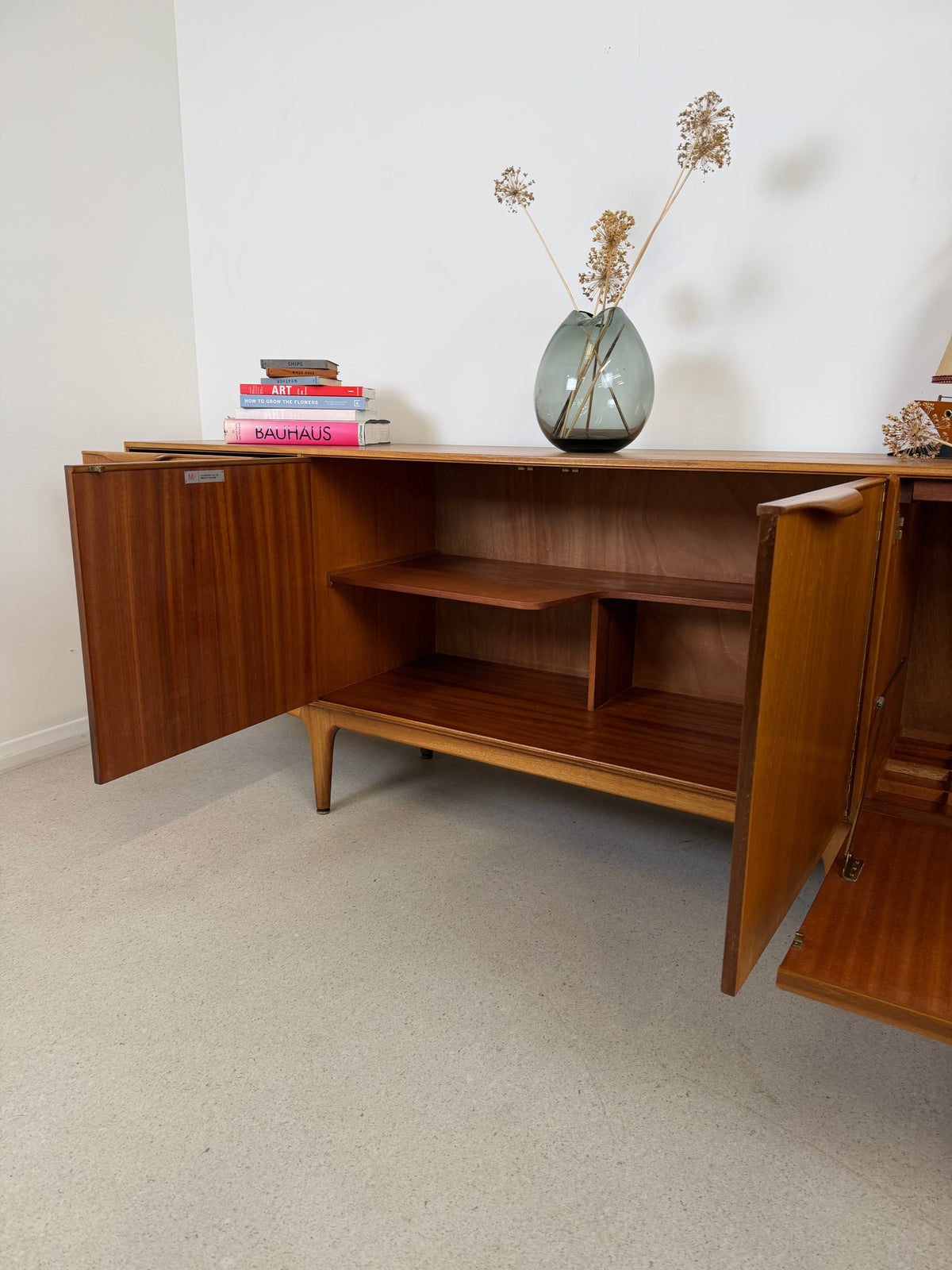 MID-CENTURY TEAK SIDEBOARD / MEDIA UNIT - A H MCINTOSH