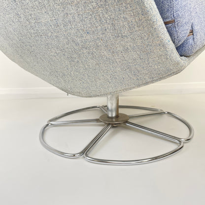 VINTAGE SWIVEL CHAIR BRUNO MATTHSON STYLE