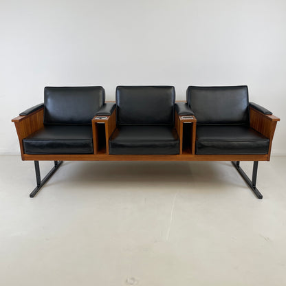 VINTAGE MODERN 3 SEATER SALON SOFA BENCH