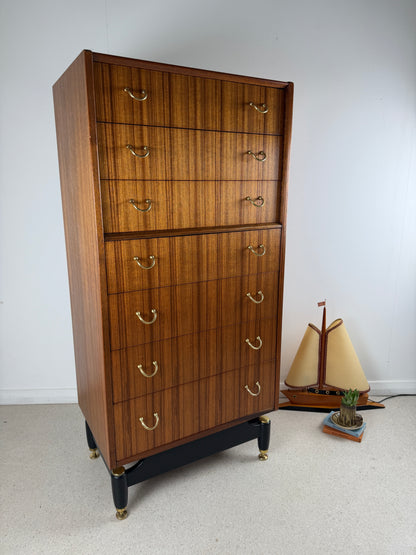 1960s GPLAN TOLA WOOD LIBRENZA TALLBOY BY E GOMME