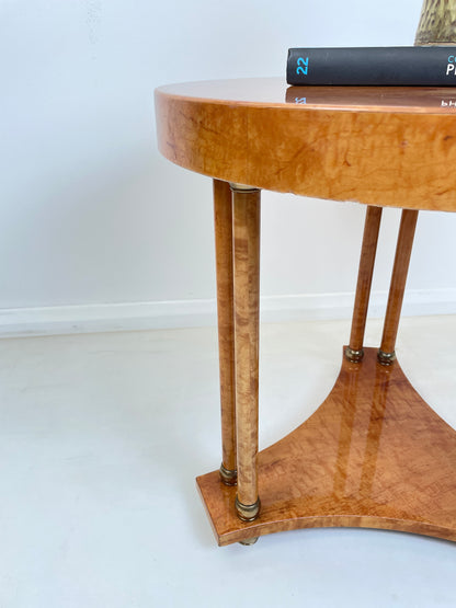 WALNUT BIEDERMEIRER TRIPOD SIDE COFFEE TABLE