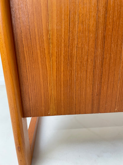 DANISH TEAK MAGAZINE RACK / SIDE TABLE