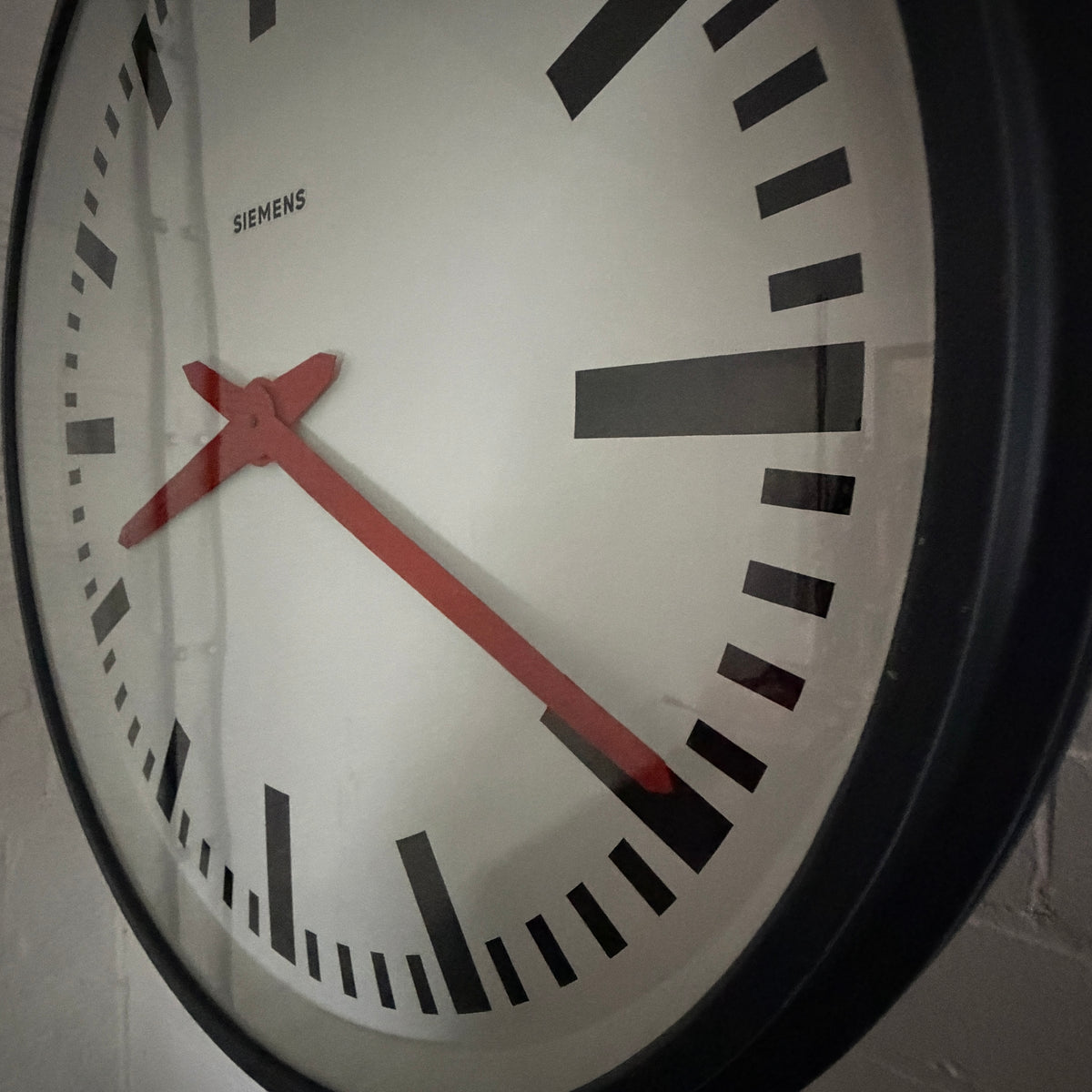 VINTAGE SIEMENS FACTORY CLOCK 70cm