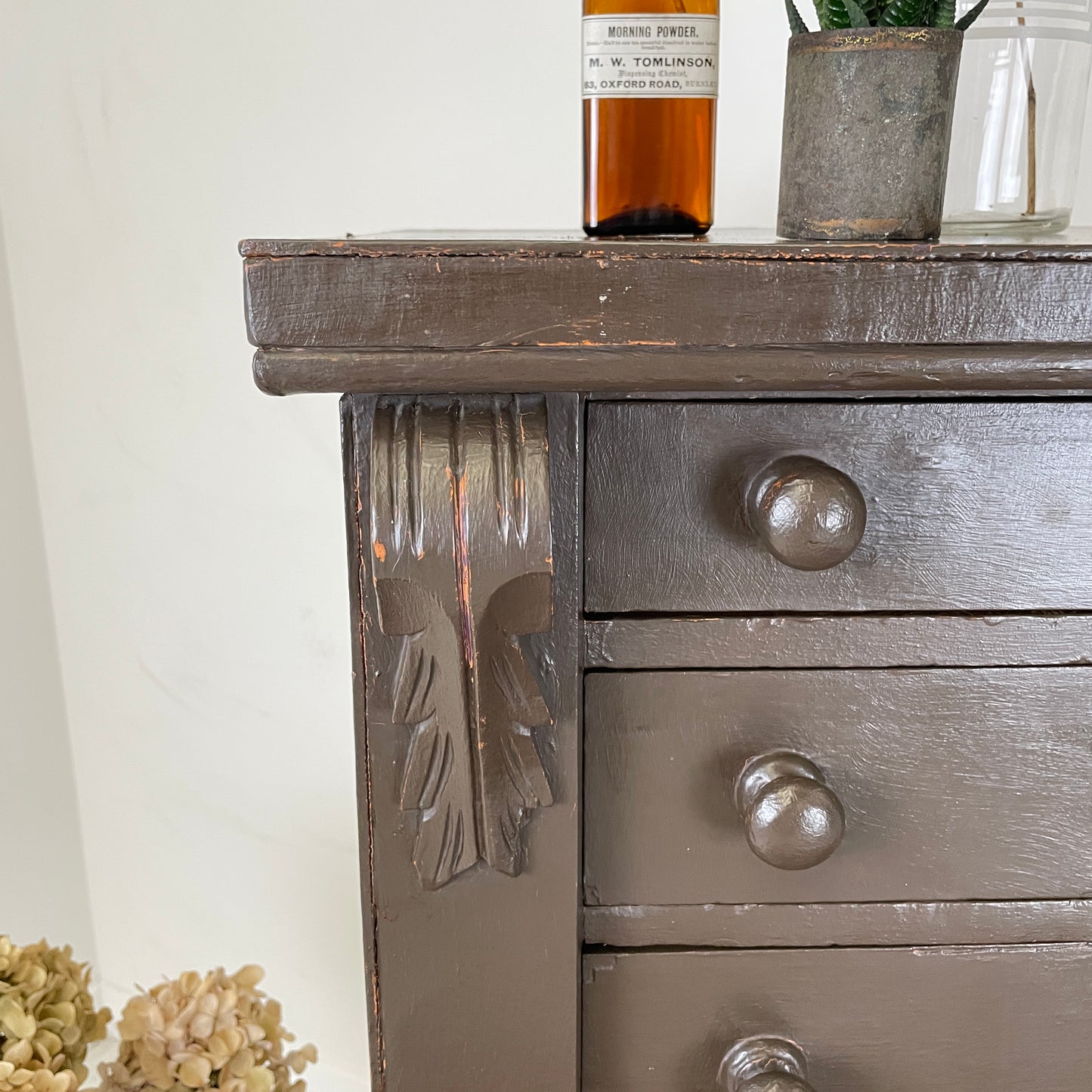 PAINTED WELLINGTON CHEST