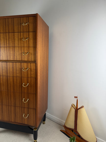 1960s GPLAN TOLA WOOD LIBRENZA TALLBOY BY E GOMME