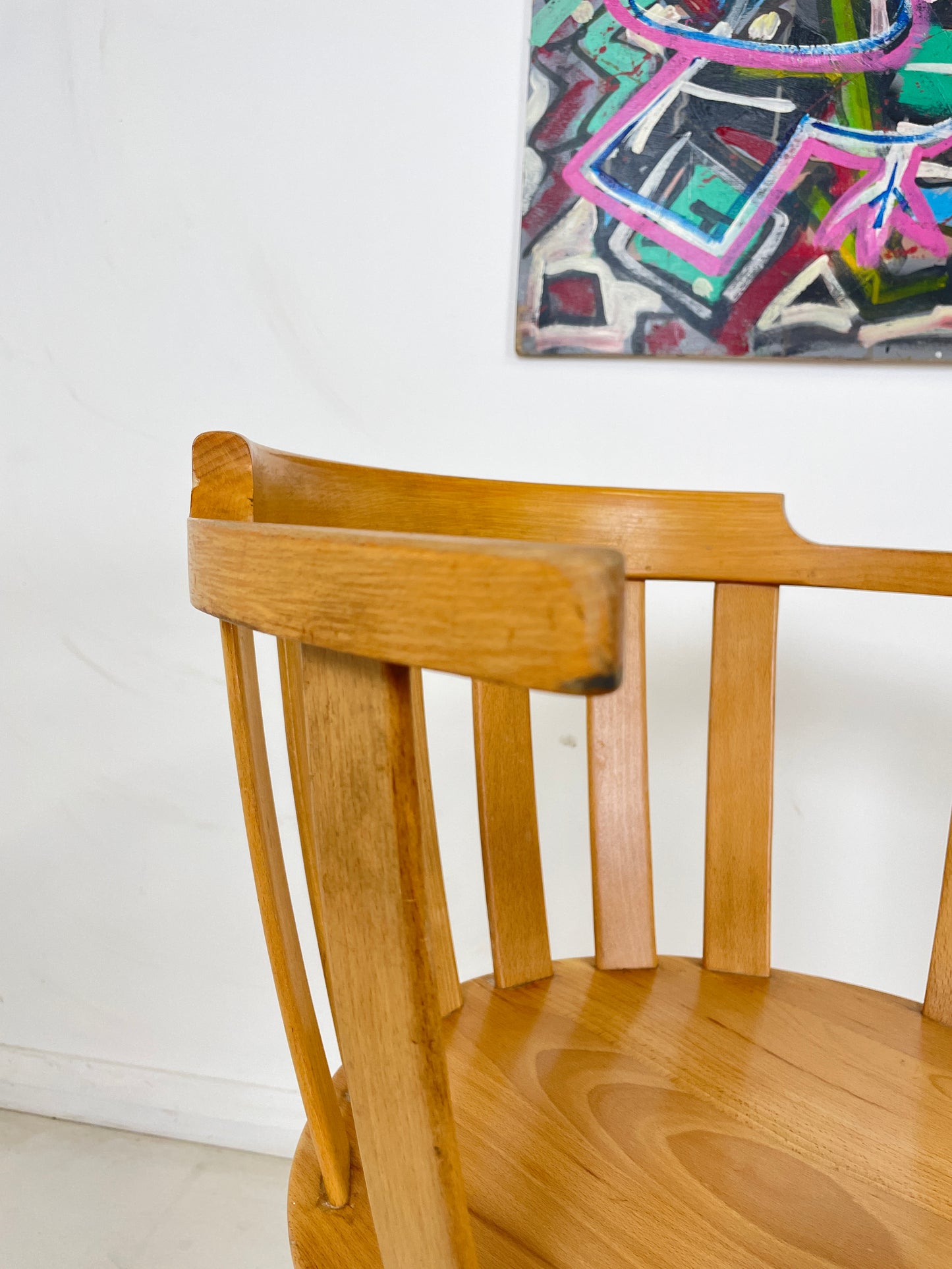 1950s CENTA SWIVEL CHAIRS IN BEECH WOOD