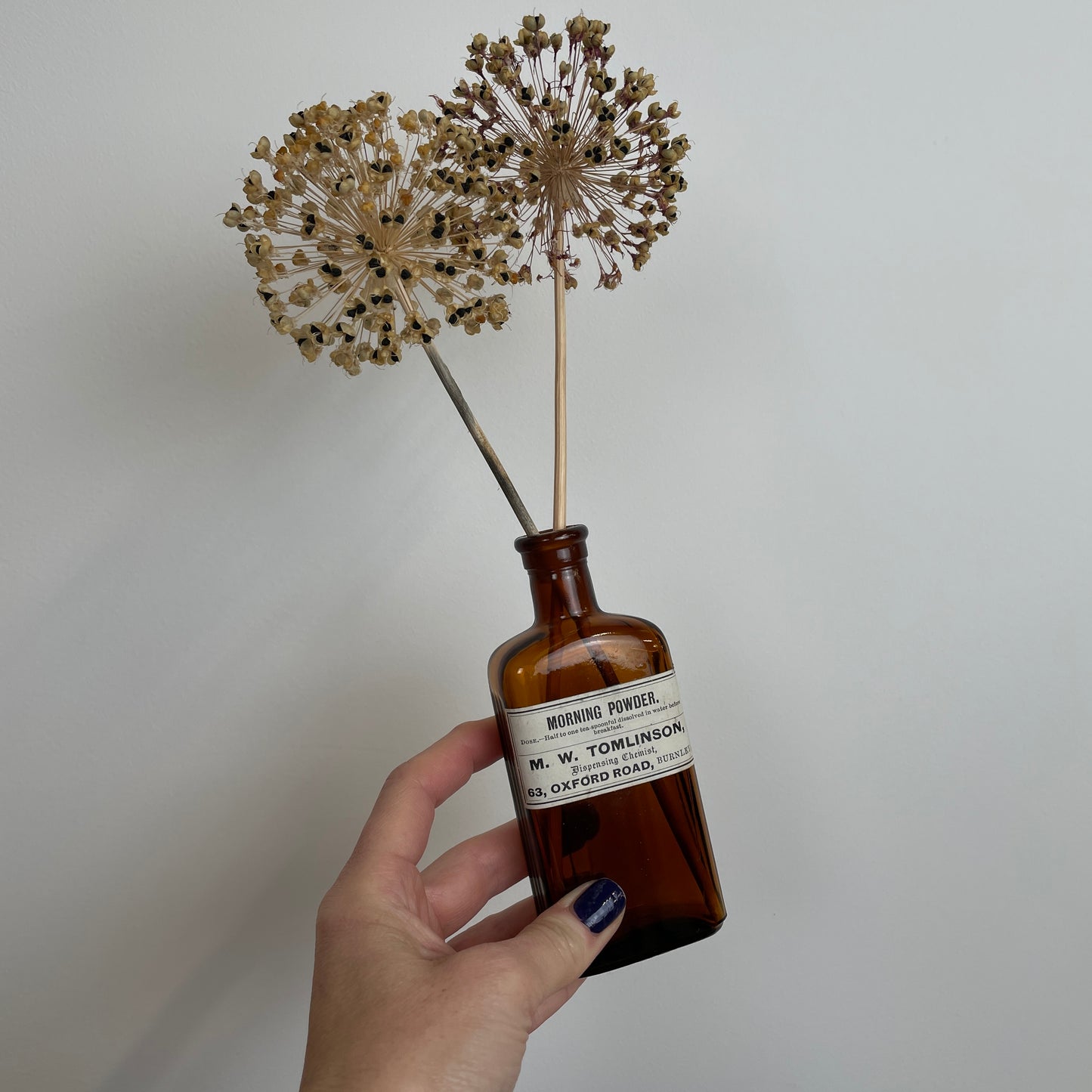 BURNLEY MORNING POWDER CHEMIST BOTTLE