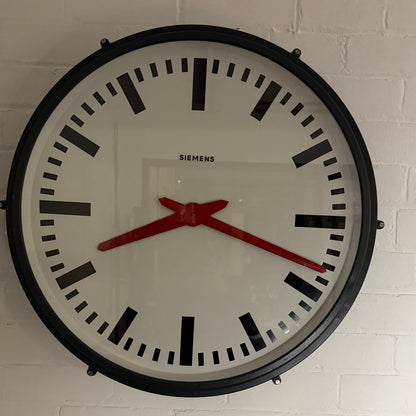 VINTAGE SIEMENS FACTORY CLOCK 70cm