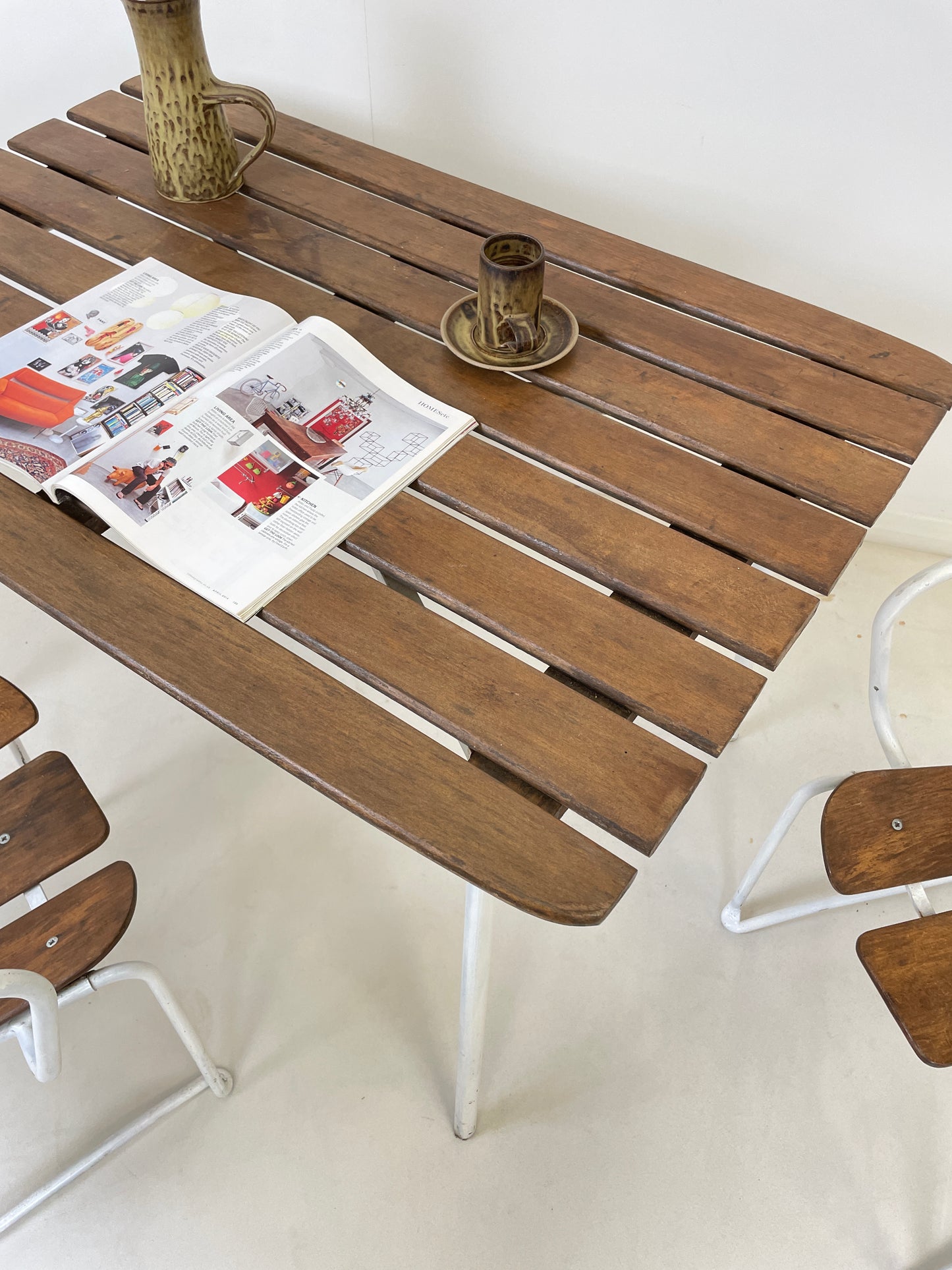 HERMAN PERSSONS SWEDISH GARDEN TABLE & CHAIRS 1960s