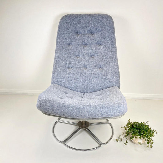 VINTAGE SWIVEL CHAIR BRUNO MATTHSON STYLE