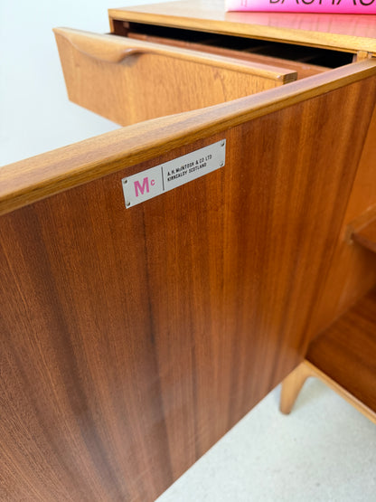MID-CENTURY TEAK SIDEBOARD / MEDIA UNIT - A H MCINTOSH